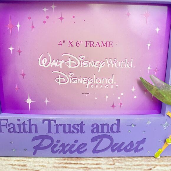 DISNEY PARKS Tinkerbell Fairy Picture Frame 4x6 - Picture 3 of 4
